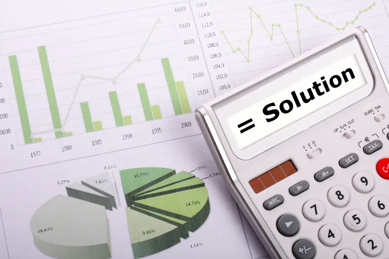 Cash flow management image on tablet